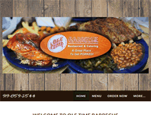 Tablet Screenshot of oletimebarbecue.com